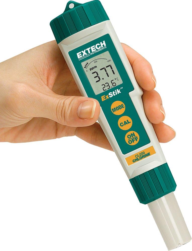 Extech CL200 ExStik Waterproof Chlorine Meter with Automatic Self Calibration - Image 1